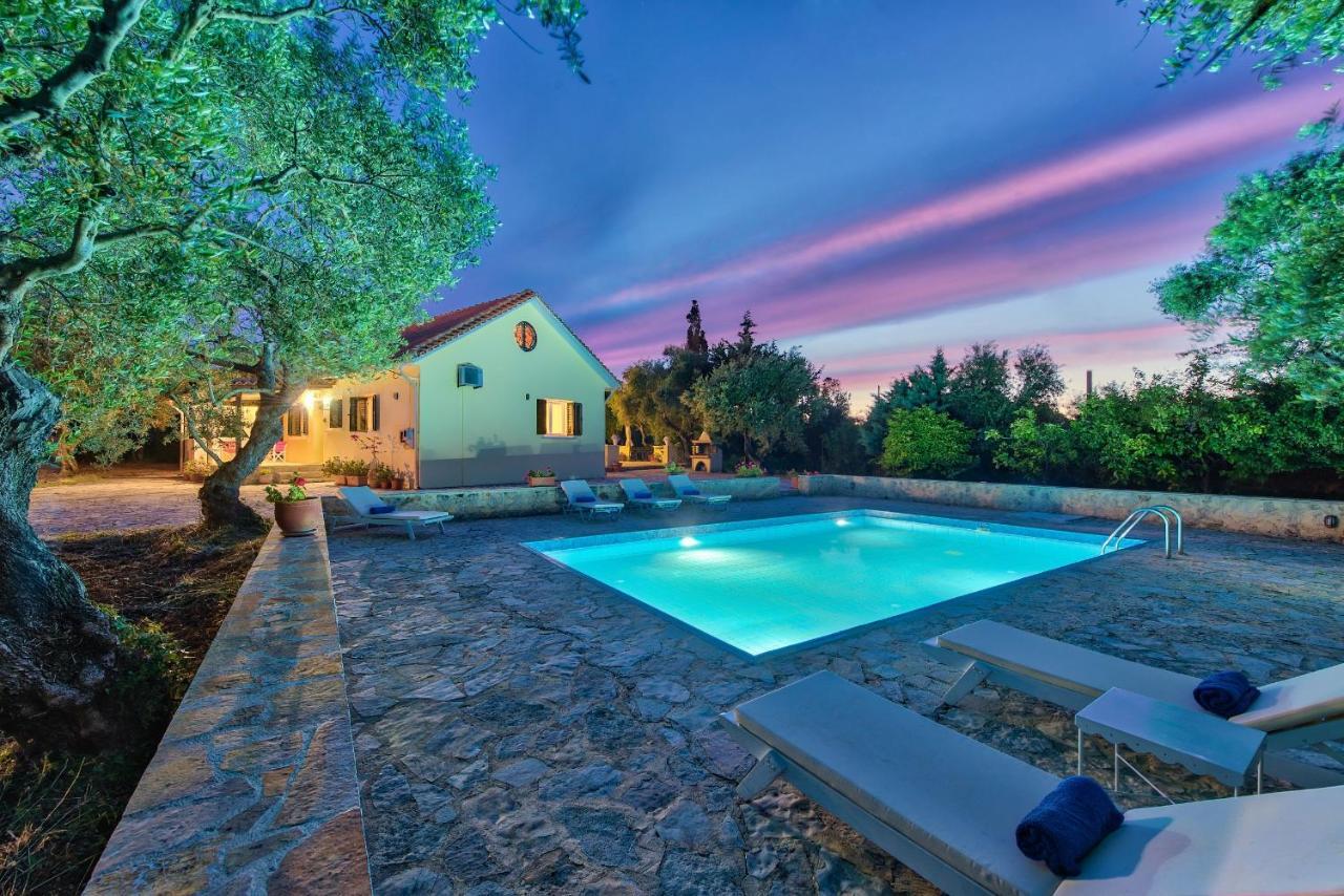 Olivegrove Villa - Nestled In Olive Trees With Private Pool, By Zantewize Tragaki Exteriör bild