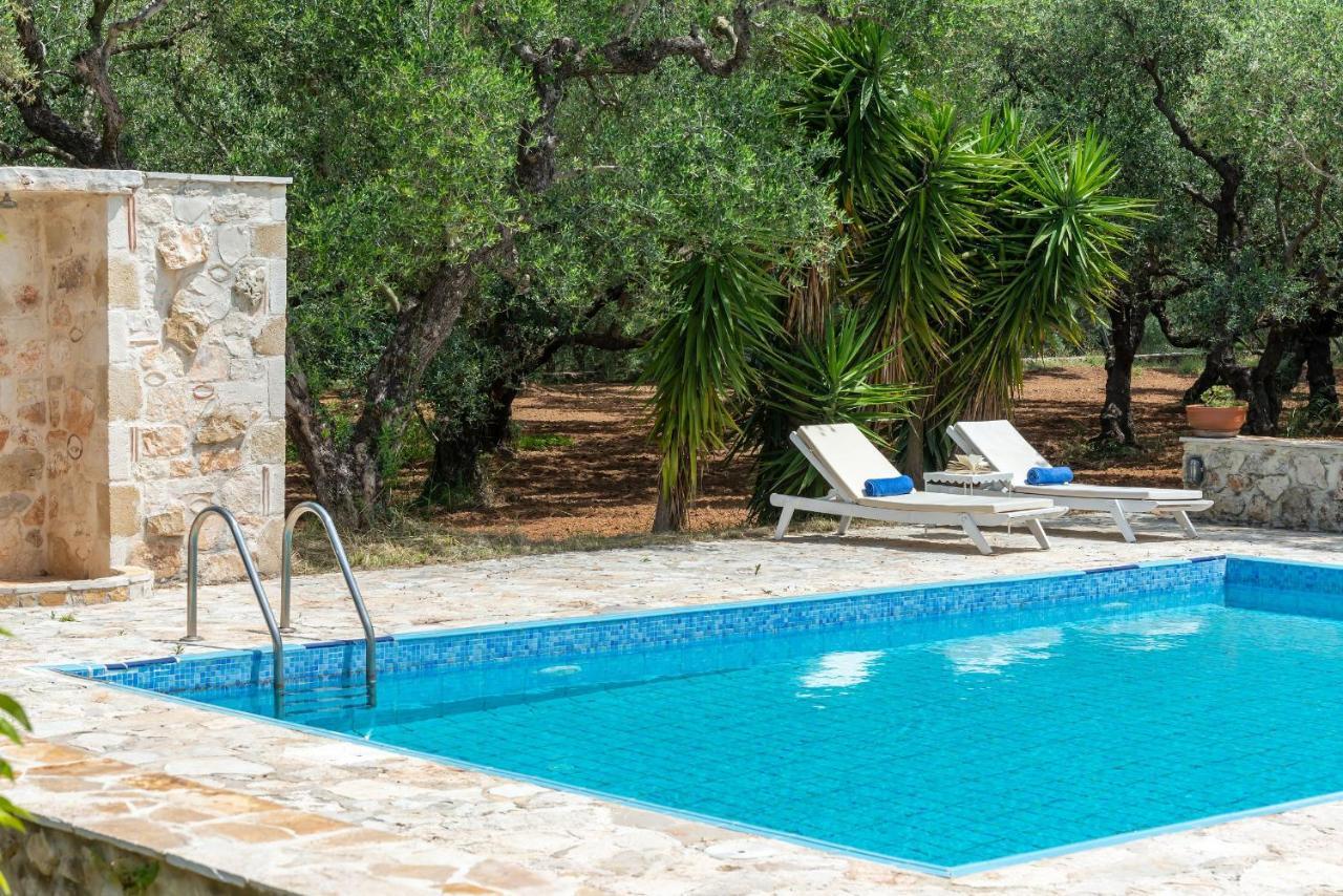 Olivegrove Villa - Nestled In Olive Trees With Private Pool, By Zantewize Tragaki Exteriör bild